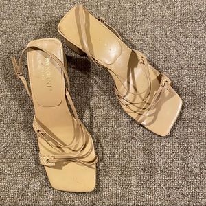 Rangoni Genuine Leather Strappy Kitten Heels 7.5